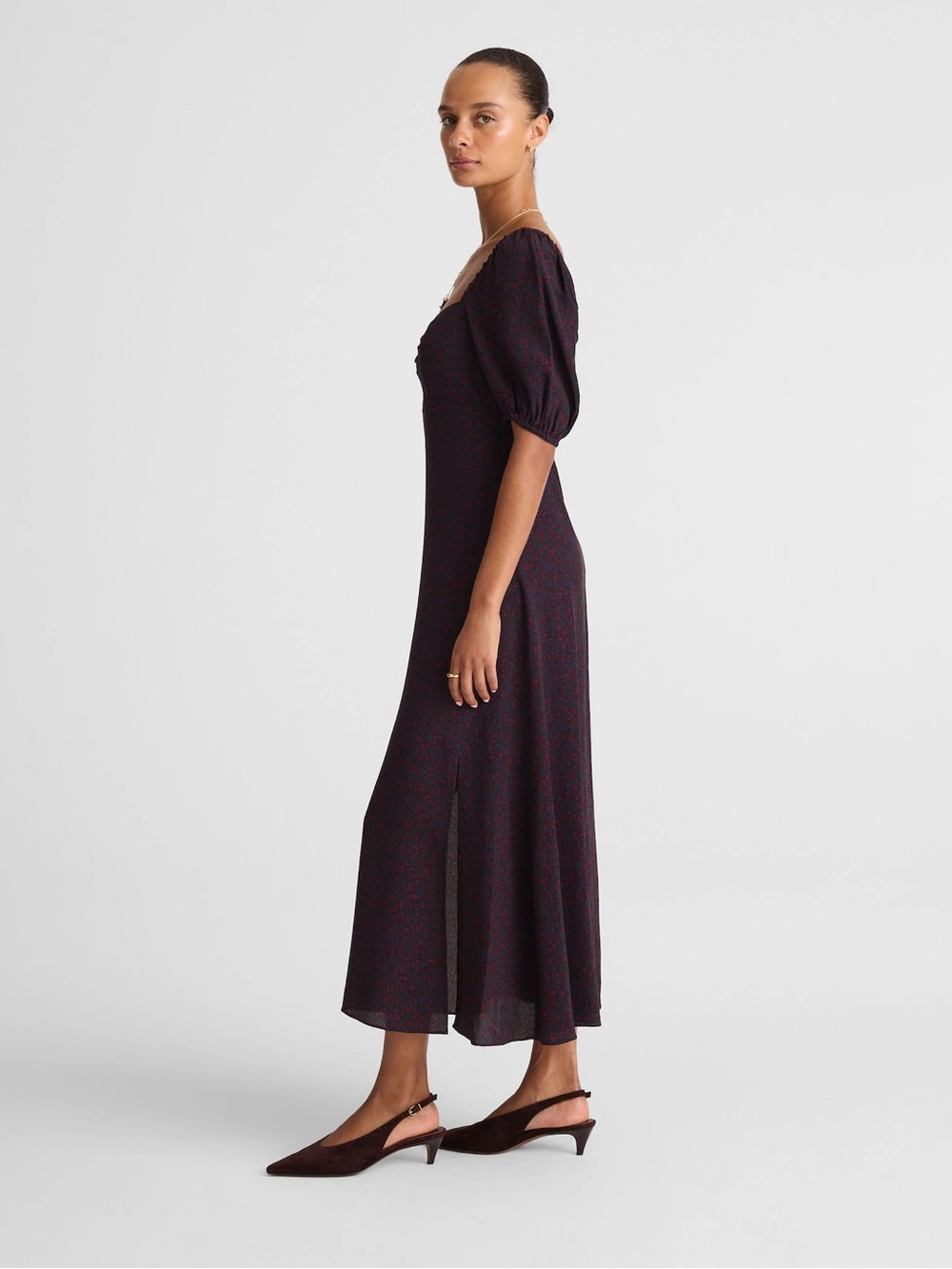 Madewell Dress Sweetheart Slit Midi Women’s size 4 NEW - Picture 3 of 11